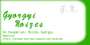 gyorgyi moizes business card